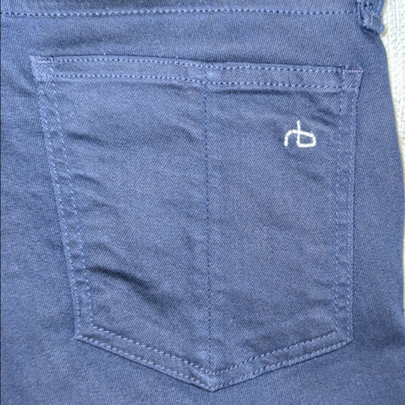 Rag & Bone Deep Blue Trousers with Zipper Detail - Picture 6 of 16